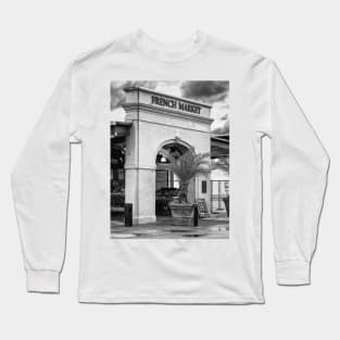 French Market, NOLA B+W Long Sleeve T-Shirt